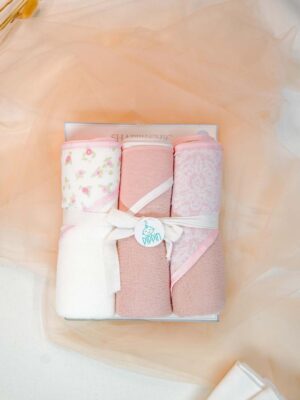 Hooded Towel Gift set Pink Floral