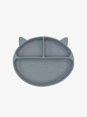 Large silicone suction plate grey
