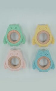 Owl Silicone Teething Ring
